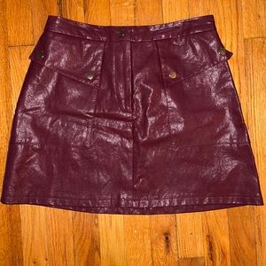 Leather skirt